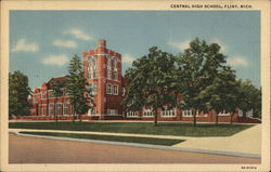 Central High School Flint, MI Postcard Postcard Postcard