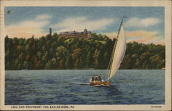 Lake and Crestmont Inn Eagles Mere, PA Postcard Postcard Postcard