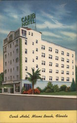 Carib Hotel Miami Beach, FL Postcard Postcard Postcard