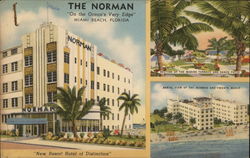 The Norman "On the Ocean's Very Edge" Miami Beach, FL Postcard Postcard Postcard