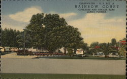 Rainbow Court Cottages and Trailer Park Largo, FL Postcard Postcard Postcard