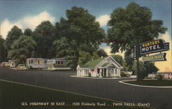 Hunter's Motel & Trailer Park Twin Falls, ID Postcard Postcard Postcard