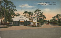 Tower Trailer Court Tampa, FL Postcard Postcard Postcard