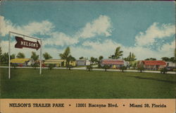 Nelson Trailer Park Miami, FL Postcard Postcard Postcard