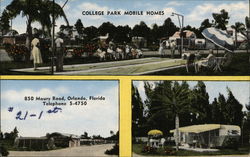 College Park Mobile Homes Postcard