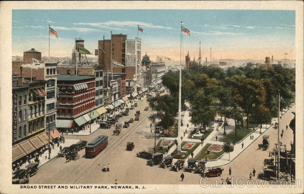 Broad Street and Military Park Newark New Jersey