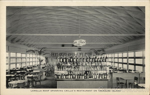 Lamella Roof Spanning Crillo's Restaurant on Treasure Island San Francisco California