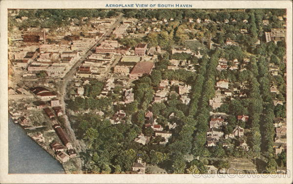 Aeroplane View of South Haven Michigan