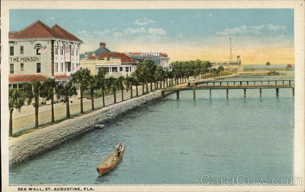 Sea Wall St. Augustine Florida