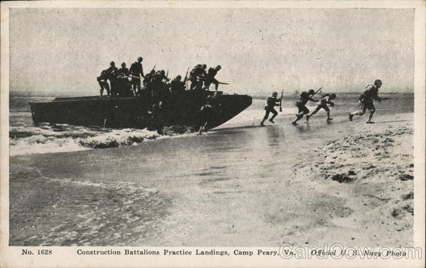 Construction Battalions Practice Landings, Camp Peary Williamsburg Virginia