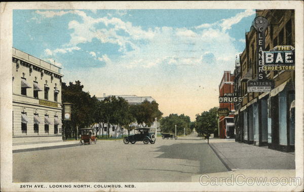 26th Ave., Looking North Columbus Nebraska