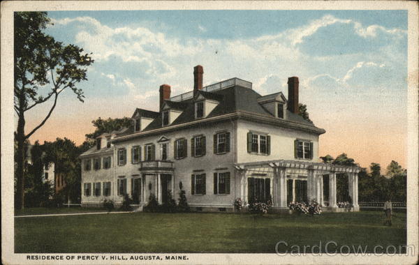 Residence of Percy V. Hill Augusta Maine