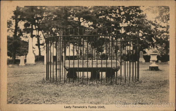 Lady Fenwick's Tomb 1645 Old Saybrook Connecticut