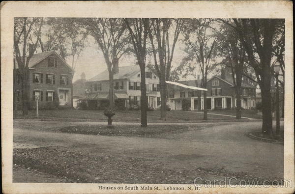 Houses on South Main St. Lebanon New Hampshire