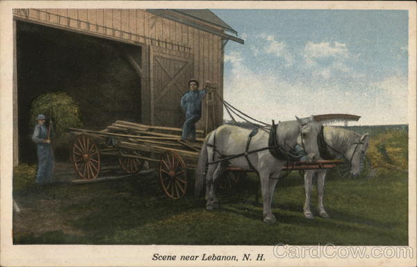 Scene near Lebanon, N. H. New Hampshire Farming