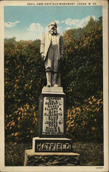 Devil Anse Hatfield Monument Logan West Virginia