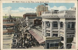 Bath House on the Pike Long Beach, CA Postcard Postcard Postcard