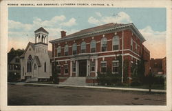 Morris' Memorial and Emmanuel Lutheran Church Chatham, NY Postcard Postcard Postcard