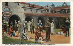 Entrance to Fred Harvey Indian Building Albuquerque, NM Postcard Postcard Postcard