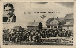 Home of Dr. A.S. Ortman Postcard