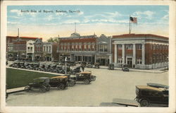 South Side of Square Newton, IA Postcard Postcard Postcard