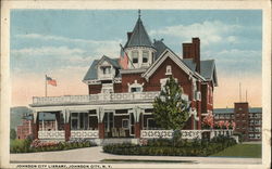 Johnson City Library Postcard