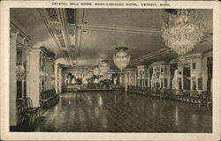 Crystal Ball Room, Book-Cadillac Hotel Postcard