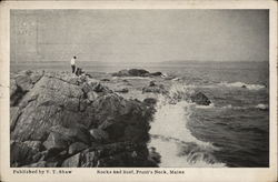 Rocks and Surf Prouts Neck, ME Postcard Postcard Postcard