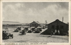 Officers' Mess, Div. Headquarters, Camp Devens Postcard