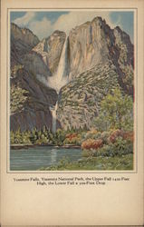 Yosemite Falls, Yosemite National Park Postcard