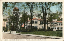 Governor's Residence, Former Home of James G. Blaine Postcard