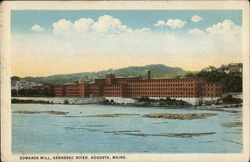 Edwards Mill, Kennebec River Postcard