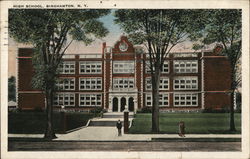 High School Binghamton, NY Postcard Postcard Postcard