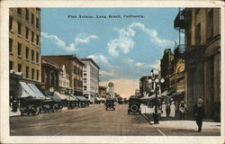 Pine Avenue Long Beach, CA Postcard Postcard Postcard