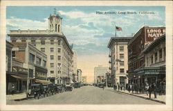 Pine Avenue Long Beach, CA Postcard Postcard Postcard
