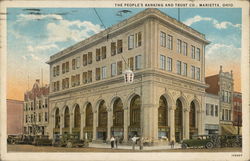 The People's Banking and Trust Co. Marietta, OH Postcard Postcard Postcard