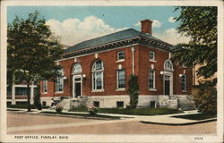 Post Office Findlay, OH Postcard Postcard Postcard