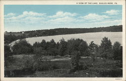 A View of the Lake Eagles Mere, PA Postcard Postcard Postcard