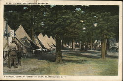 C.M.T. Camp, Plattsburgh Barracks. New York Postcard Postcard Postcard