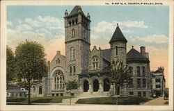 First M.E. Church Findlay, OH Postcard Postcard Postcard