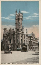 Masonic Temple, Broad and Filbert Sts. Philadelphia, PA Postcard Postcard Postcard