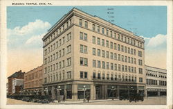 Masonic Temple Erie, PA Postcard Postcard Postcard