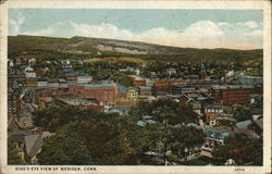 Bird's Eye View of Meriden Connecticut Postcard Postcard Postcard