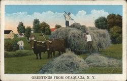 Greetings from Oaquaga Postcard