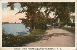 Greetings From Ellenburg Depot, N.Y. Postcard
