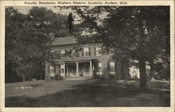 Faculty Residence, Western Reserve Academy Postcard