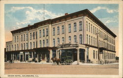 Union Hotel Galesburg, IL Postcard Postcard Postcard