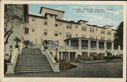 Entrance, Hotel St. Catherine, Avalon Santa Catalina Island, CA Postcard Postcard Postcard