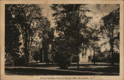 Trinity Anglican Church Sussex, NB Canada New Brunswick Postcard Postcard Postcard