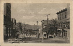 Spring St. Looking West Hastings, NY Postcard Postcard Postcard